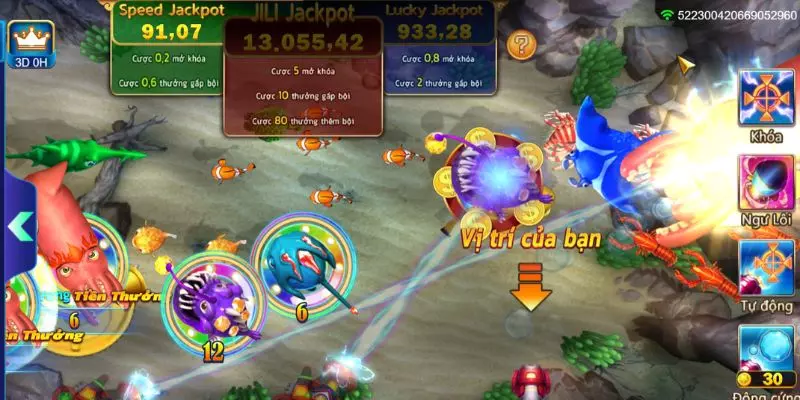 Game Jackpot Đánh Cá kiếm tiền thưởng hậu hĩnh cho người chơi